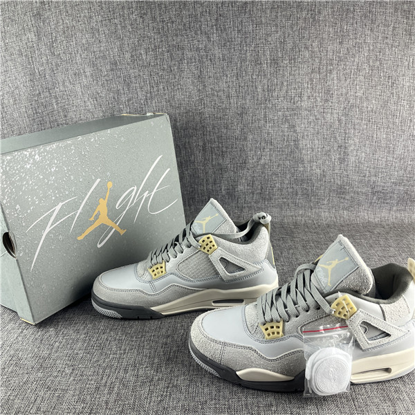 Men's Running weapon Air Jordan 4 Grey Shoes 0157 Men's Running weapon Air Jordan 4 Grey Shoes 0157