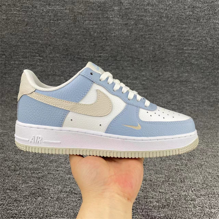 Men's Air Force 1 Low White/Blue Shoes Top 0339