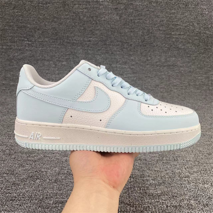 Men's Air Force 1 Low White/Blue Shoes Top 0327
