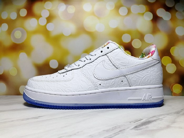 Men's Air Force 1 Low White/Royal Shoes 0175 Men's Air Force 1 Low White/Royal Shoes 0175
