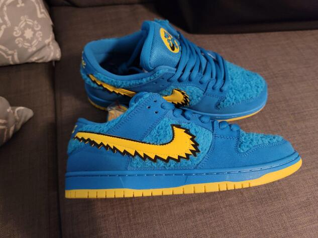 Men's Dunk Low SB Grateful Dead 'blue bear' Shoes 005