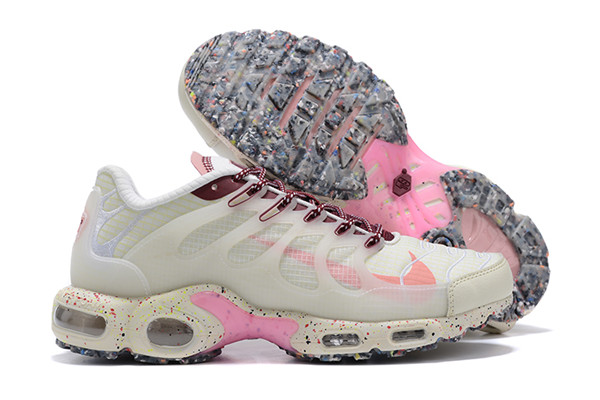 Men's Hot Sale Running Weapon Air Max TN Cream Shoes 0210