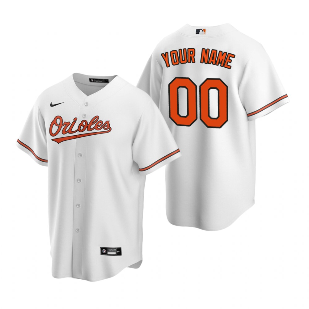 Youth Baltimore Orioles Active Player Custom White Cool Base Stitched Baseball Jersey Youth Baltimore Orioles Active Player Custom White Cool Base Stitched Baseball Jersey