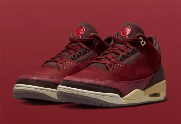 Men's Running weapon Air Jordan 3 Red Shoes 0141