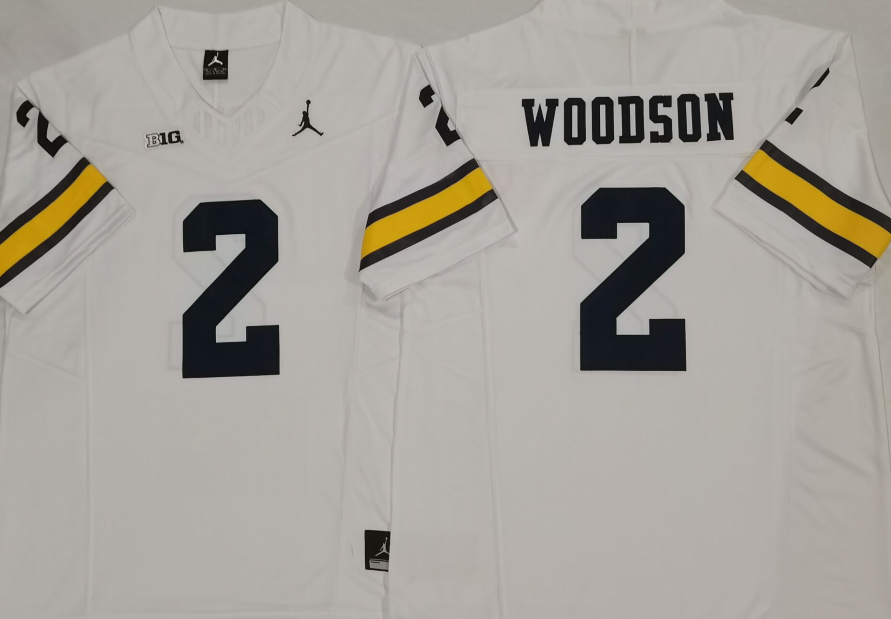 Men's Michigan Wolverines #2 Charles Woodson 2023 F.U.S.E. White Stitched Jersey Men's Michigan Wolverines #2 Charles Woodson 2023 F.U.S.E. White Stitched Jersey