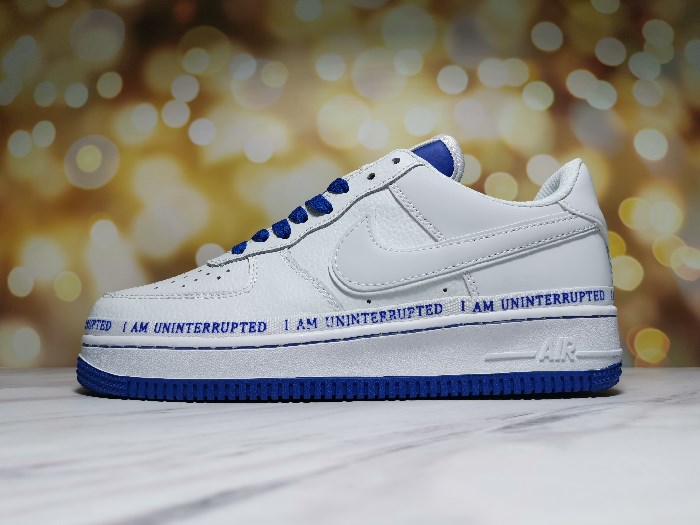 Men's Air Force 1 Low White/Royal Shoes 0205 Men's Air Force 1 Low White/Royal Shoes 0205