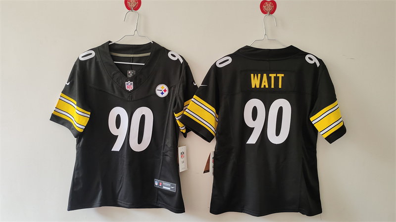 Youth Pittsburgh Steelers #90 T. J. Watt Black F.U.S.E. Vapor Untouchable Limited Stitched Football Jersey Youth Pittsburgh Steelers #90 T. J. Watt Black F.U.S.E. Vapor Untouchable Limited Stitched Football Jersey