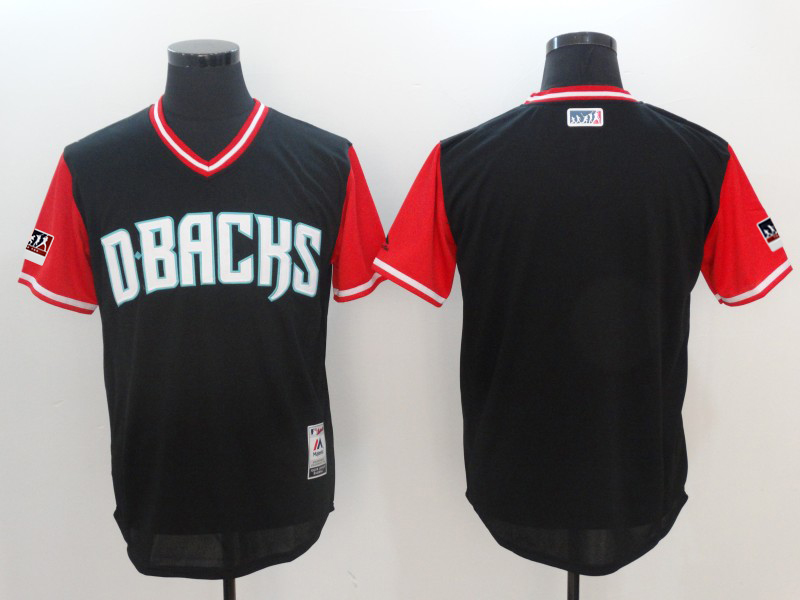 Men's Arizona Diamondbacks Majestic Black/Red 2018 Players' Weekend Authentic Team Stitched MLB Jersey Men's Arizona Diamondbacks Majestic Black/Red 2018 Players' Weekend Authentic Team Stitched MLB Jersey
