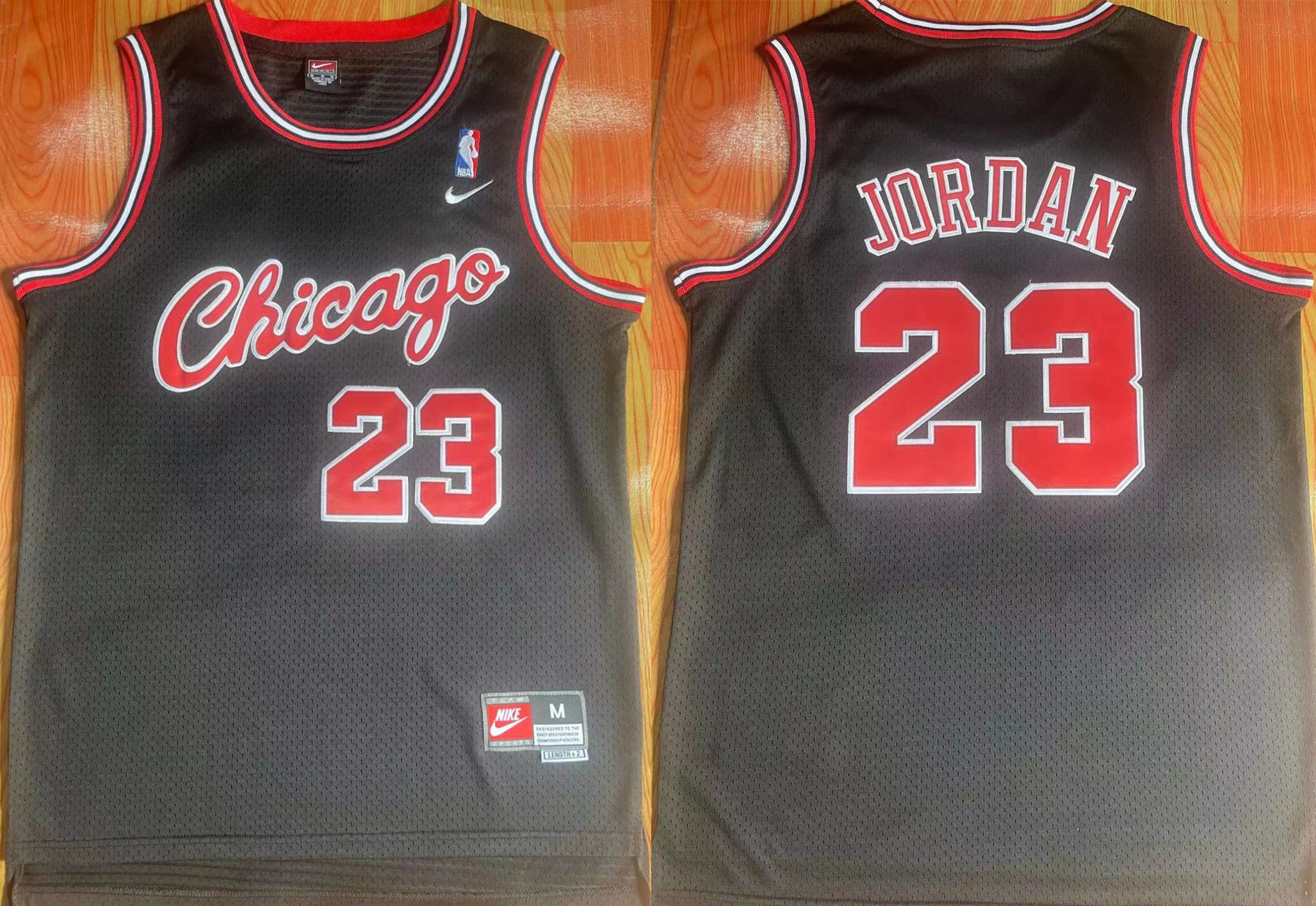 Men's Chicago Bulls #23 Michael Jordan Black Stitched Jersey Men's Chicago Bulls #23 Michael Jordan Black Stitched Jersey