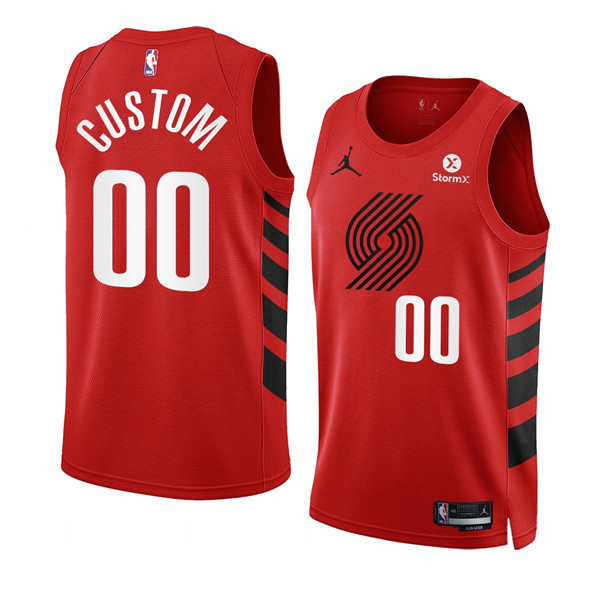 Men's Portland Trail Blazers Active Player Custom 2022/23 Red Statement Edition Swingman Stitched Basketball Jersey Men's Portland Trail Blazers Active Player Custom 2022/23 Red Statement Edition Swingman Stitched Basketball Jersey