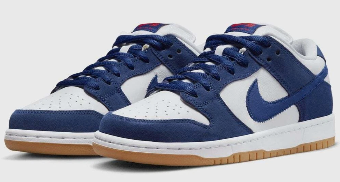 Men's Dunk Low Los Angeles Dodgers Blue Shoes 0491