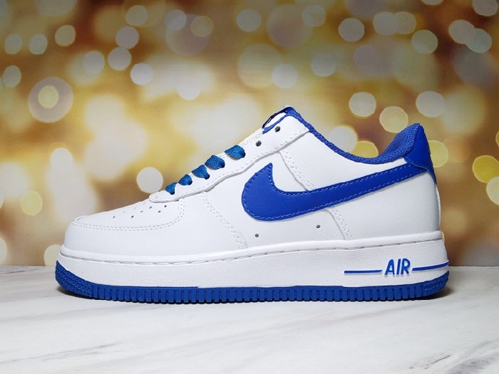 Men's Air Force 1 Low White/Royal Shoes 0162 Men's Air Force 1 Low White/Royal Shoes 0162