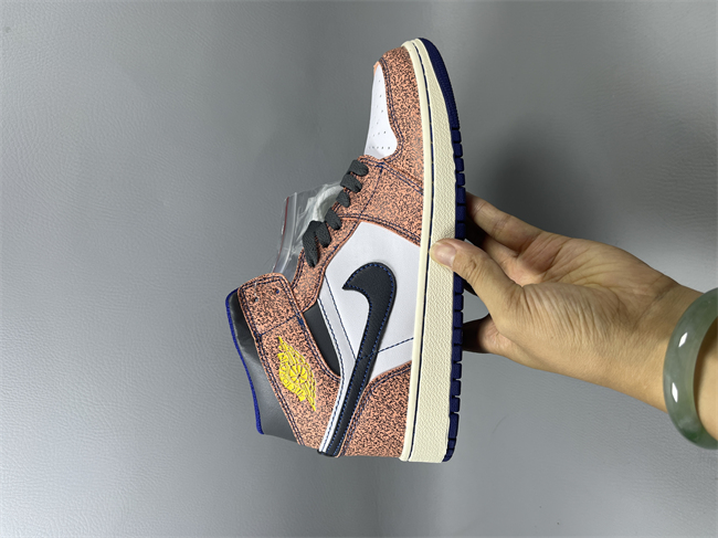 Men's Running Weapon Air Jordan 1 Pink/Red Shoes 0649