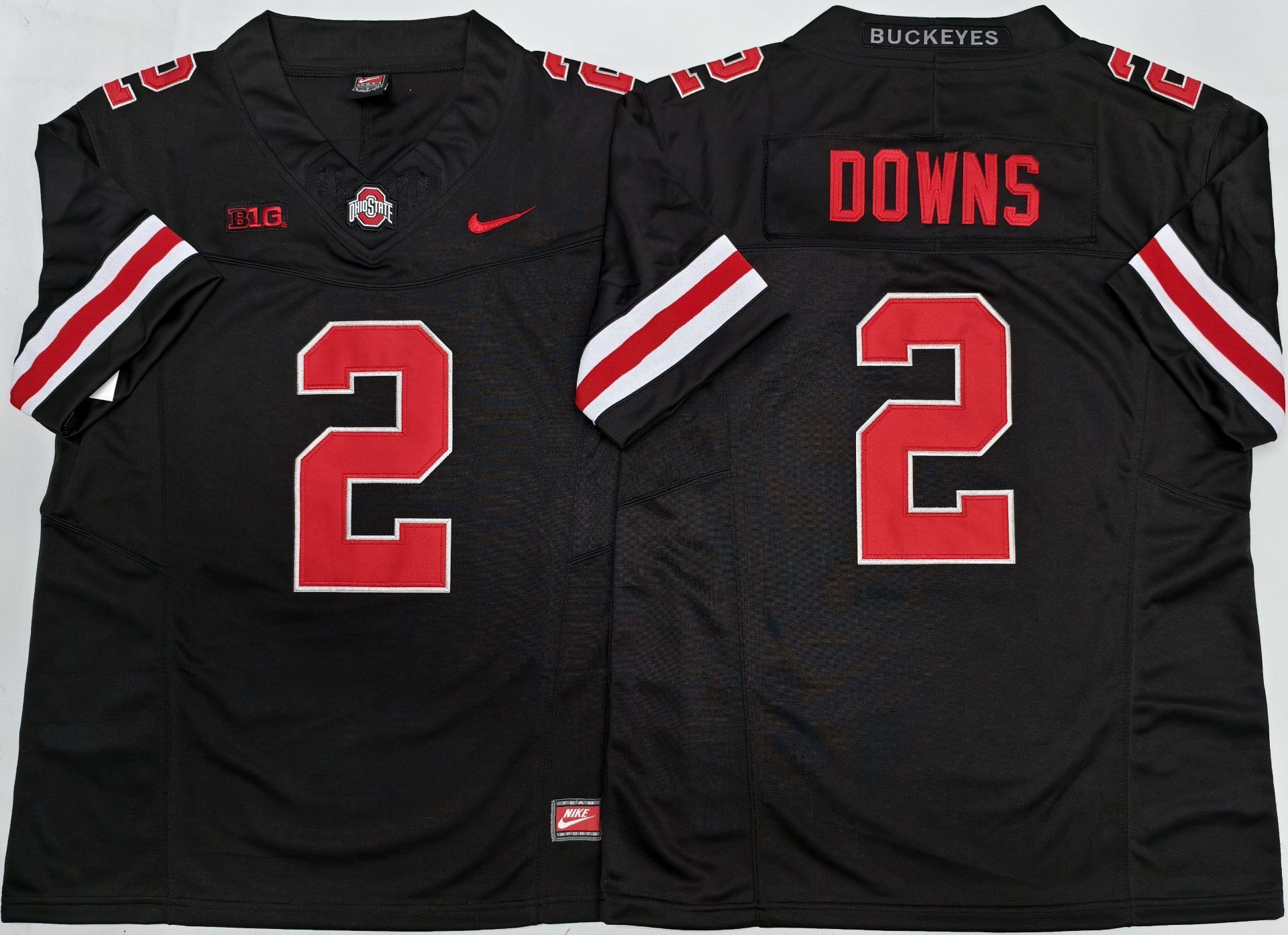 Men's Ohio State Buckeyes #2 Caleb Downs Black 2025 F.U.S.E. Limited Stitched Jersey Men's Ohio State Buckeyes #2 Caleb Downs Black 2025 F.U.S.E. Limited Stitched Jersey