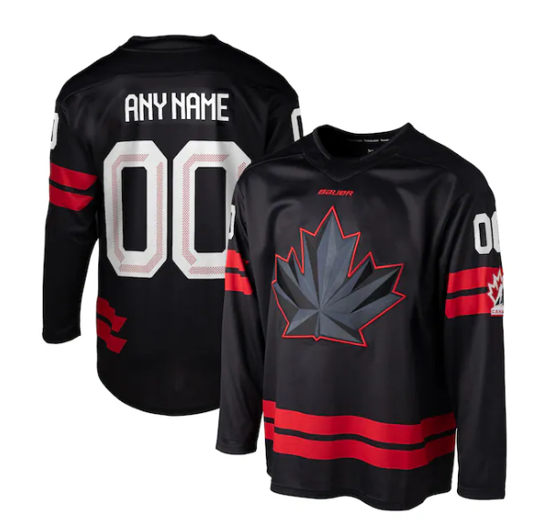 Men's Canada Active Player Custom Black 2026 Winter Olympics Hockey Jersey