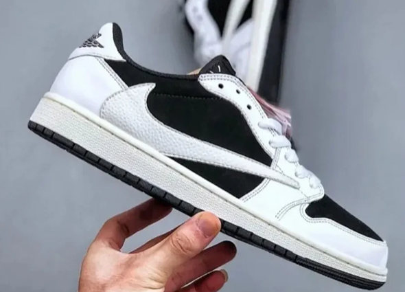 Men's Running Weapon Air Jordan 1 Sail/Black Shoes 023