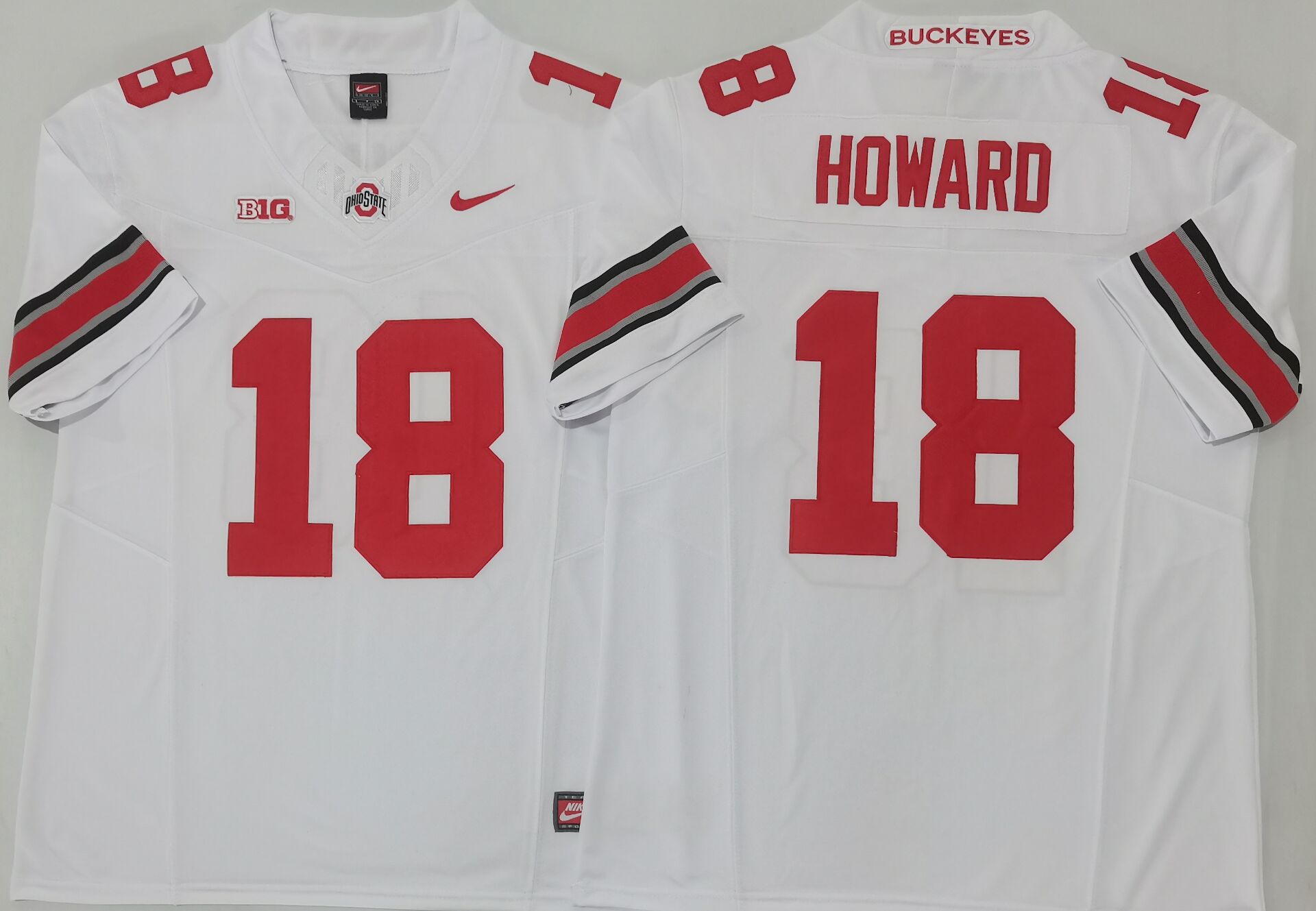 Men's Ohio State Buckeyes #18 Will Howard White 2025 F.U.S.E. Limited Stitched Jersey Men's Ohio State Buckeyes #18 Will Howard White 2025 F.U.S.E. Limited Stitched Jersey