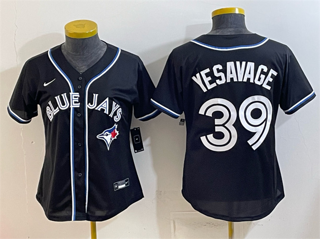 Youth Toronto Blue Jays #39 Trey Yesavage 2026 Fashion Replica Black Out Stitched Baseball Jersey