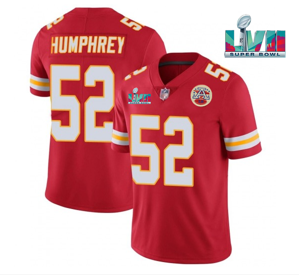 Youth Kansas City Chiefs #52 Creed Humphrey Red Super Bowl LVII Patch Vapor Untouchable Limited Stitched Jersey Youth Kansas City Chiefs #52 Creed Humphrey Red Super Bowl LVII Patch Vapor Untouchable Limited Stitched Jersey