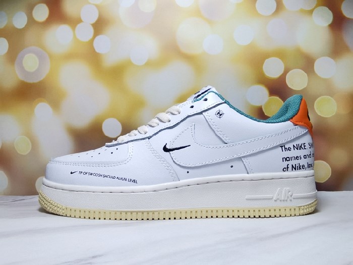 Men's Air Force 1 Low White/Teal Shoes 0164 Men's Air Force 1 Low White/Teal Shoes 0164