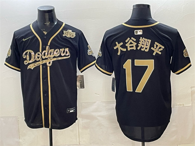 Men's Los Angeles Dodgers #17 大谷翔平 Black Military Appreciation Game Day Stitched Baseball Jersey Men's Los Angeles Dodgers #17 大谷翔平 Black Military Appreciation Game Day Stitched Baseball Jersey