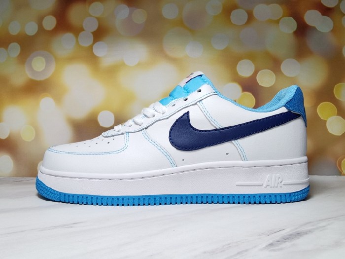 Men's Air Force 1 Low White/Blue Shoes 0194 Men's Air Force 1 Low White/Blue Shoes 0194