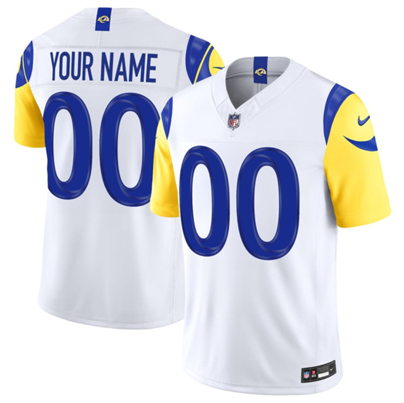 Women's Los Angeles Rams Active Player Custom White 2026 F.U.S.E. Vapor Limited Stitched Football Jersey(Run Small)