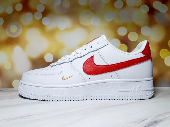 Men's Air Force 1 Low White/Red Shoes 0188 Men's Air Force 1 Low White/Red Shoes 0188
