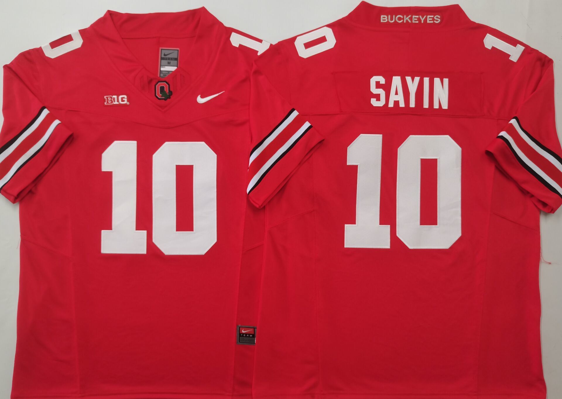 Men's Ohio State Buckeyes #10 Julian Sayin Red 2025 F.U.S.E. Limited Stitched Jersey Men's Ohio State Buckeyes #10 Julian Sayin Red 2025 F.U.S.E. Limited Stitched Jersey