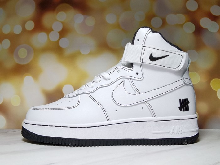 Men's Air Force 1 High Top White/Black Shoes 0239 Men's Air Force 1 High Top White/Black Shoes 0239