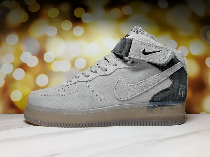 Men's Air Force 1 High Top Grey Shoes 0241 Men's Air Force 1 High Top Grey Shoes 0241