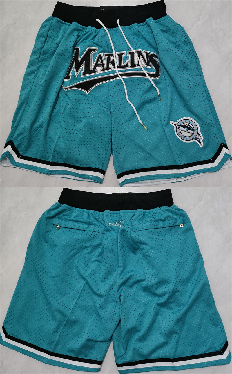 Men's Miami Marlins Blue Shorts Men's Miami Marlins Blue Shorts