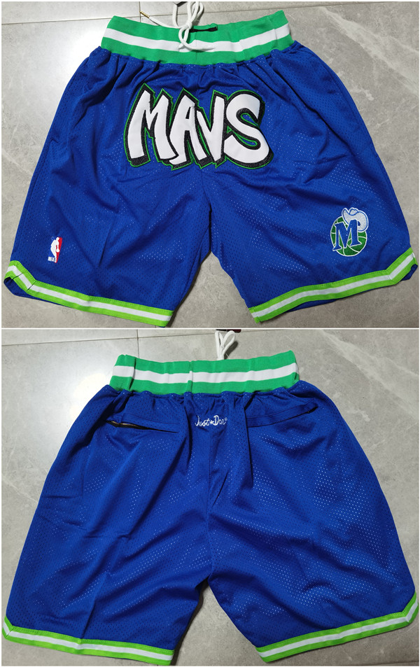 Men's Dallas Mavericks Blue Shorts (Run Small) Men's Dallas Mavericks Blue Shorts (Run Small)