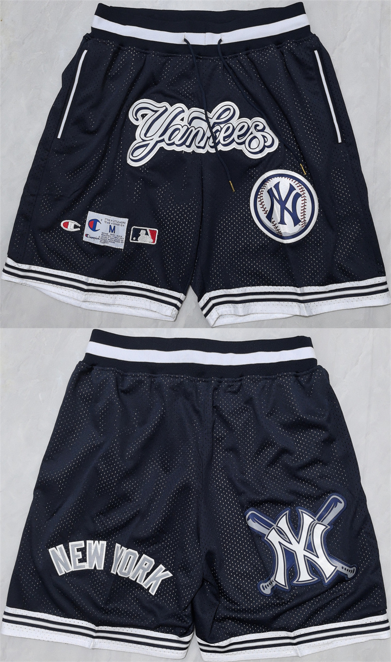 Men's New Yok Yankees Navy Shorts (Run Small) Men's New Yok Yankees Navy Shorts (Run Small)