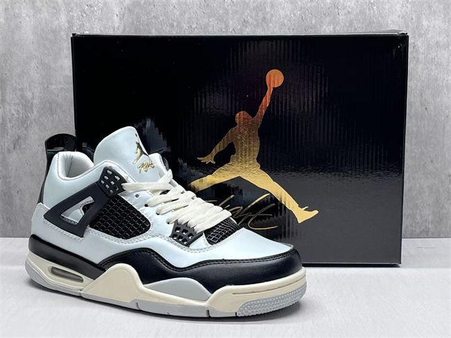 Men's Hot Sale Running weapon Air Jordan 4 Blue/Black Shoes 0226