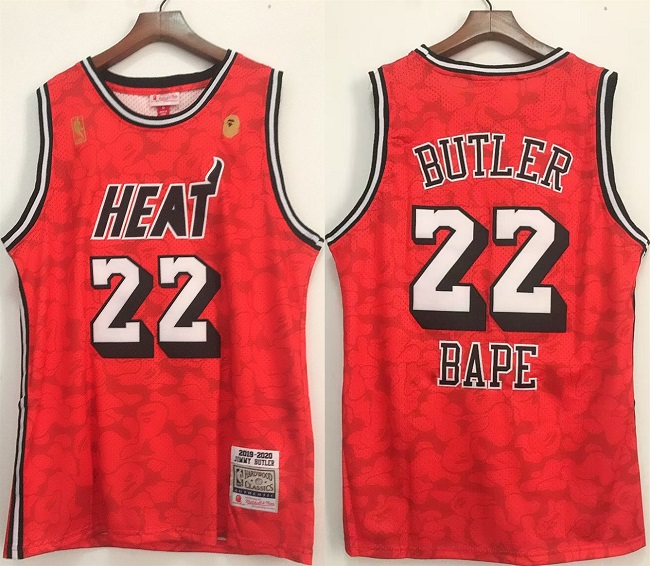 Men's Miami Heat #22 Jimmy Butler Red Stitched Jersey Men's Miami Heat #22 Jimmy Butler Red Stitched Jersey
