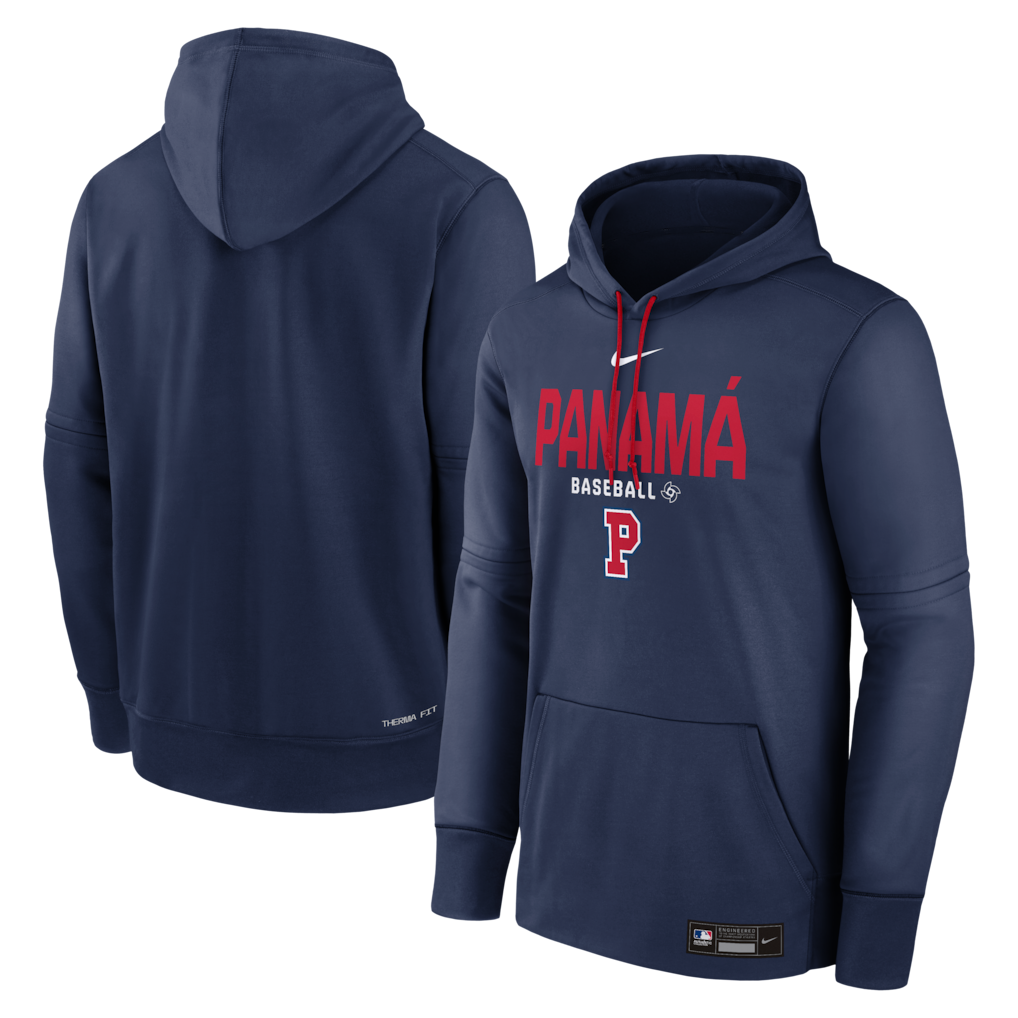 Men's Panama Baseball Navy 2026 World Baseball Classic Collection Therma-FIT Hoodie Men's Panama Baseball Navy 2026 World Baseball Classic Collection Therma-FIT Hoodie
