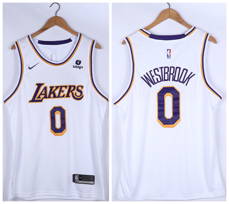 Men's Los Angeles Lakers #0 Russell Westbrook 