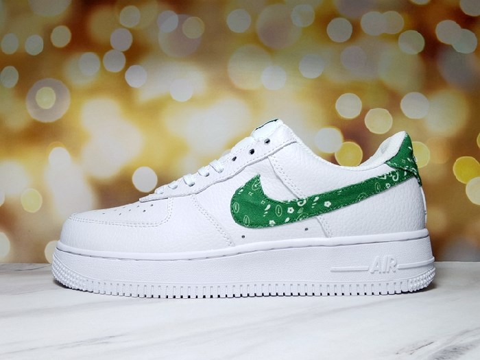 Men's Air Force 1 Low White/Green Shoes 0173 Men's Air Force 1 Low White/Green Shoes 0173