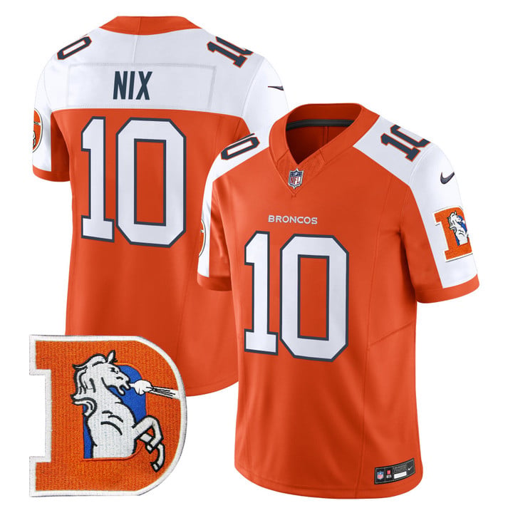 Youth Denver Broncos Active Player Custom Orange 2024 F.U.S.E Stitched Jersey