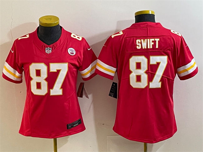 Women's Kansas City Chiefs #87 Taylor Swift Red 2023 F.U.S.E. Vapor Untouchable Limited Stitched Jersey(Run Small) Women's Kansas City Chiefs #87 Taylor Swift Red 2023 F.U.S.E. Vapor Untouchable Limited Stitched Jersey(Run Small)