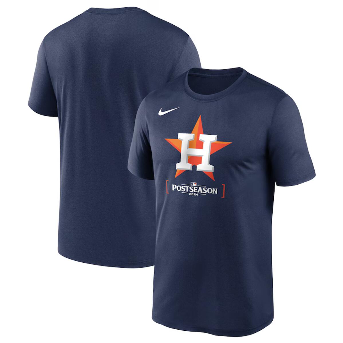 Men's Houston Astros Navy 2024 Postseason Collection Legend T-Shirt Men's Houston Astros Navy 2024 Postseason Collection Legend T-Shirt