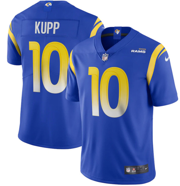 Youth Los Angeles Rams #10 Cooper Kupp Blue 2022 Vapor Untouchable Limited Stitched Jersey Youth Los Angeles Rams #10 Cooper Kupp Blue 2022 Vapor Untouchable Limited Stitched Jersey
