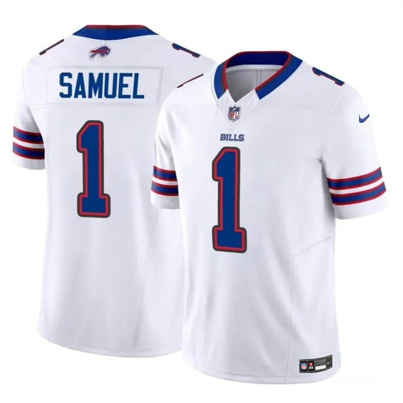 Youth Buffalo Bills #1 Curtis Samuel White 2024 F.U.S.E Vapor Untouchable Limited Stitched Jersey Youth Buffalo Bills #1 Curtis Samuel White 2024 F.U.S.E Vapor Untouchable Limited Stitched Jersey