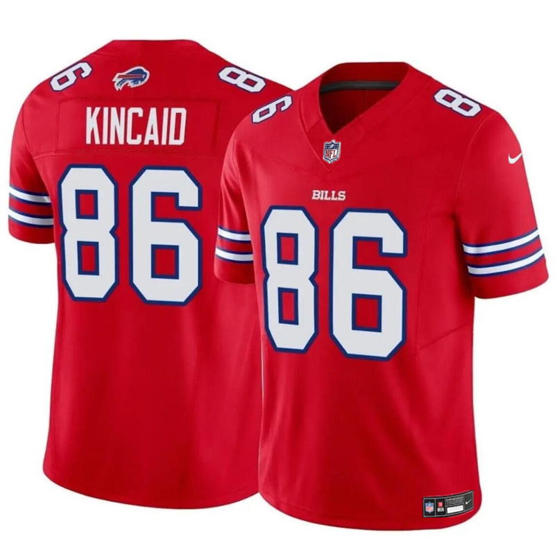 Youth Buffalo Bills #86 Dalton Kincaid Red 2024 F.U.S.E. Vapor Untouchable Limited Stitched Football Jersey
