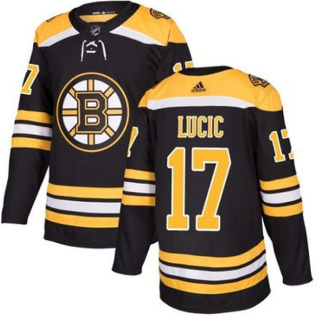 Men's Boston Bruins #17 Milan Lucic Black Stitched Jersey Men's Boston Bruins #17 Milan Lucic Black Stitched Jersey