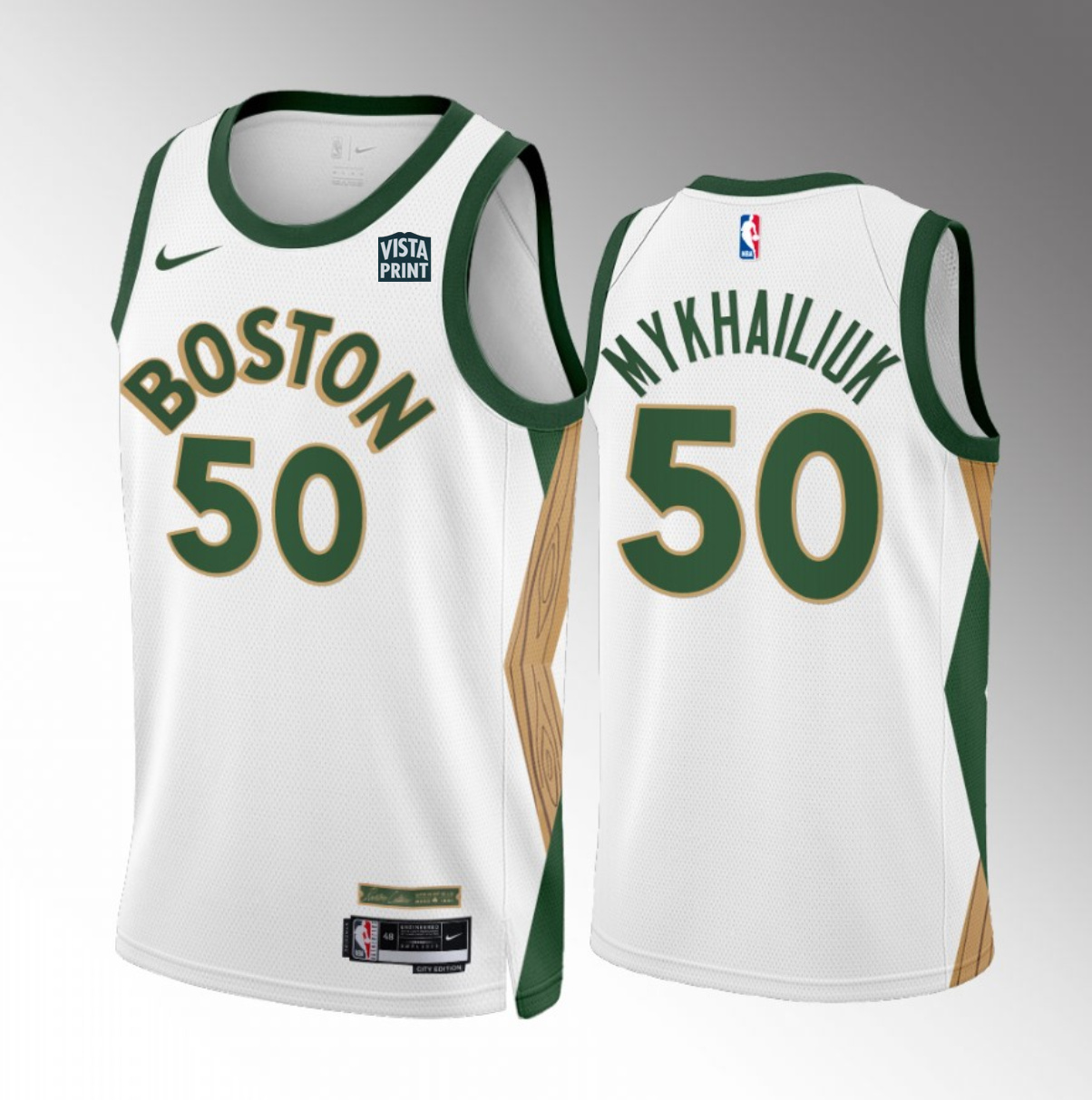 Men's Boston Celtics #50 Svi Mykhailiuk White 2023/24 City Edition Stitched Basketball Jersey Men's Boston Celtics #50 Svi Mykhailiuk White 2023/24 City Edition Stitched Basketball Jersey