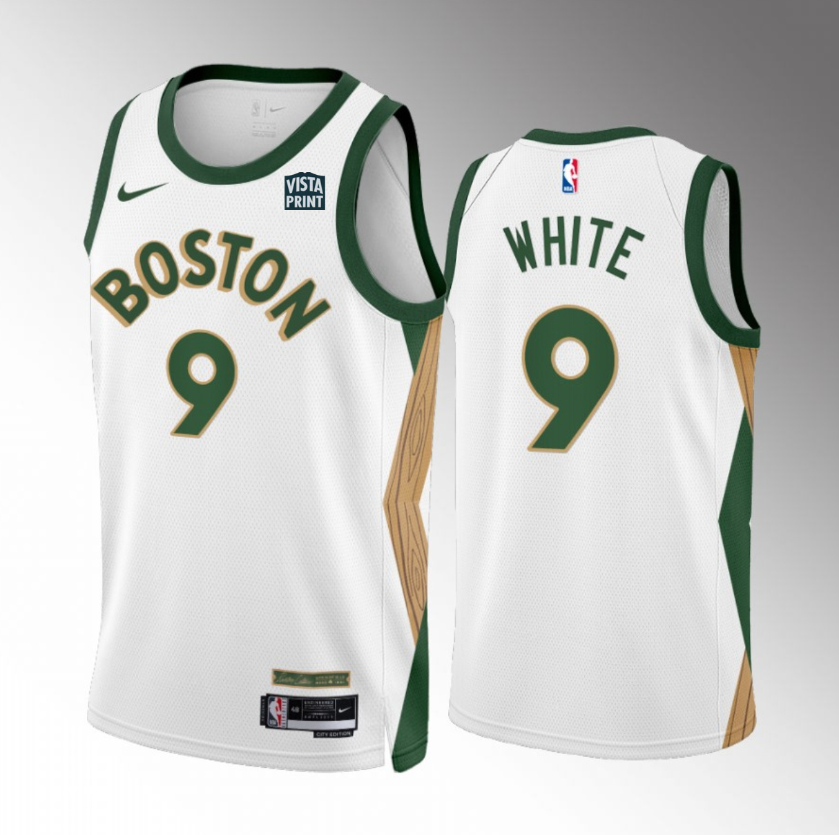 Men's Boston Celtics #9 Derrick White White 2023/24 City Edition Stitched Basketball Jersey Men's Boston Celtics #9 Derrick White White 2023/24 City Edition Stitched Basketball Jersey