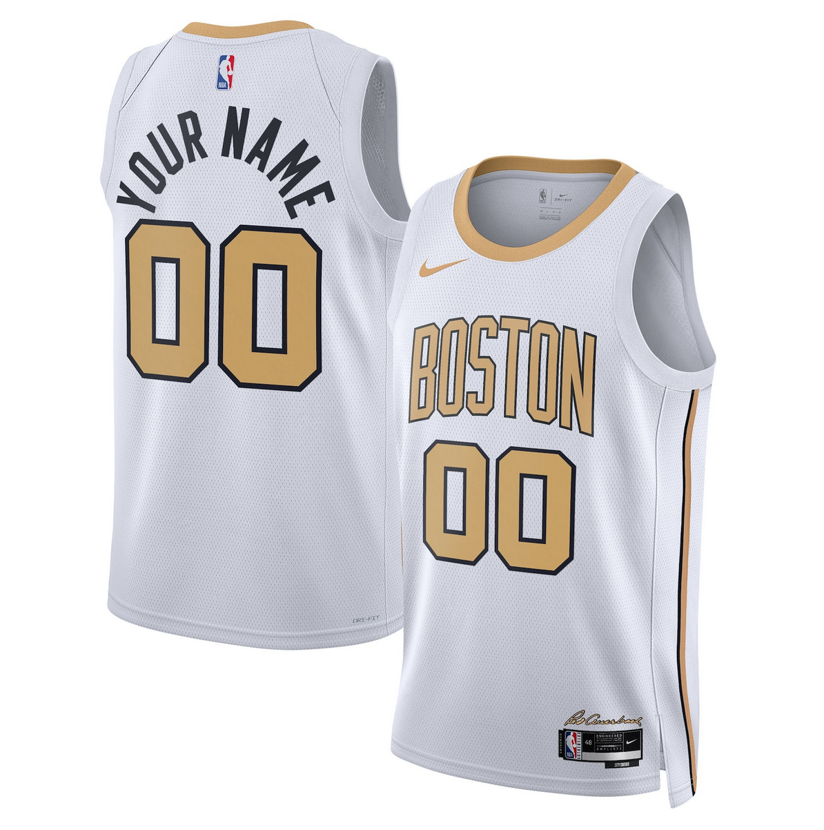 Toddler Boston Celtics Active Player Custom White 2025/26 City Edition Stitched Basketball Jersey