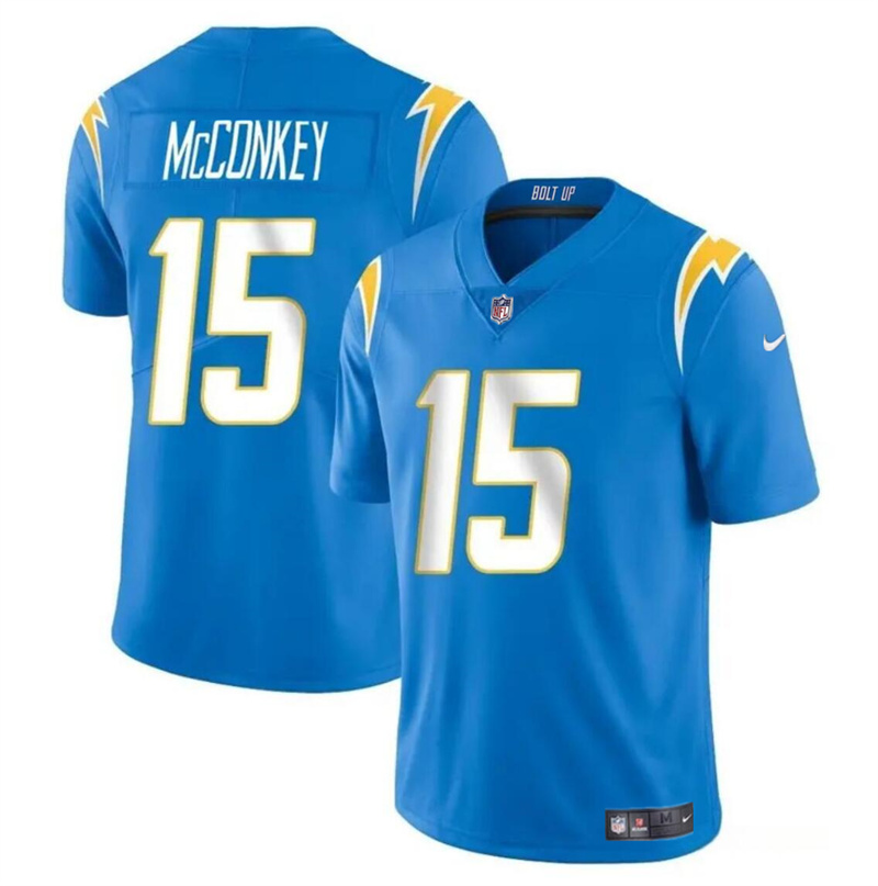 Youth Los Angeles Chargers #15 Ladd McConkey Light Blue 2024 Draft Vapor Limited Stitched Football Jersey Youth Los Angeles Chargers #15 Ladd McConkey Light Blue 2024 Draft Vapor Limited Stitched Football Jersey